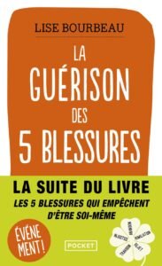 Couverture du livre "La Guérison des 5 Blessures" de Lise Bourbeau – Développement personnel et guérison émotionnelle.